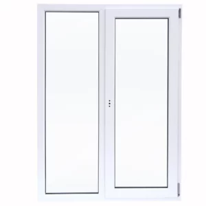 Окно пластиковое ПВХ VEKA двустворчатое 1160x1000 мм (ВхШ) однокамерный стеклопакет белый/белый в Чебоксарах