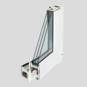 Пластиковое окно ПВХ ТРИ ОКНА одностворчатое глухое 1400x1000мм (ВхШ) двухкамерный стеклопакет белый в Чебоксарах