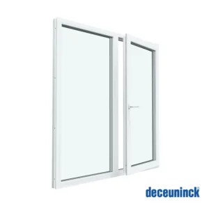 Окно ПВХ Brusbox Aero двустворчатое 120x120см левое/правое двухкамерный стеклопакет в Чебоксарах