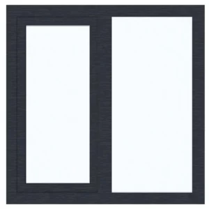 Пластиковое окно ПВХ одностворчатое 1200x1000 мм (ВхШ) двухкамерный стеклопакет белый/серый в Чебоксарах