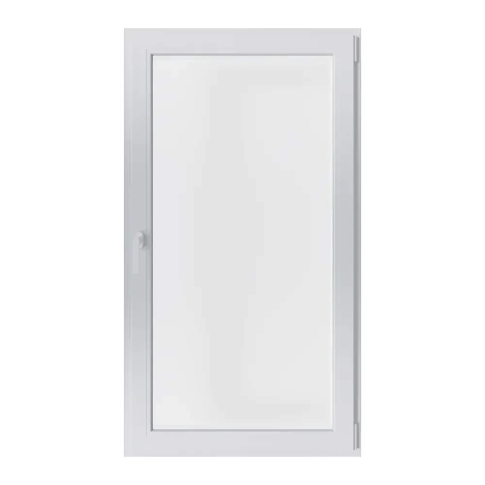 Пластиковое окно ПВХ Melke Smart Ultra 65 одностворчатое правое поворотно-откидное 1520x650 (ВхШ) двухкамерный стеклопакет белый в Чебоксарах