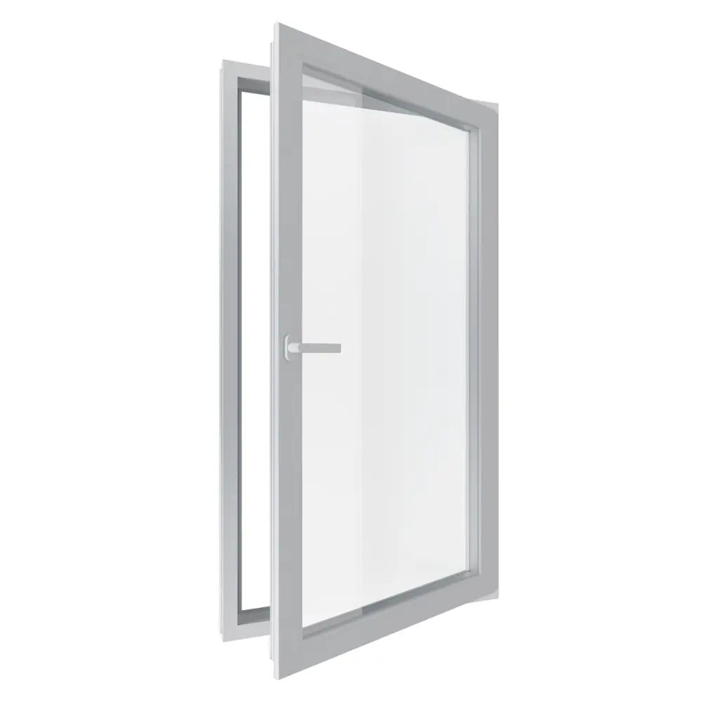 Пластиковое окно ПВХ Melke Smart Ultra 65 одностворчатое правое поворотно-откидное 1520x650 (ВхШ) двухкамерный стеклопакет белый в Чебоксарах — изображение 3