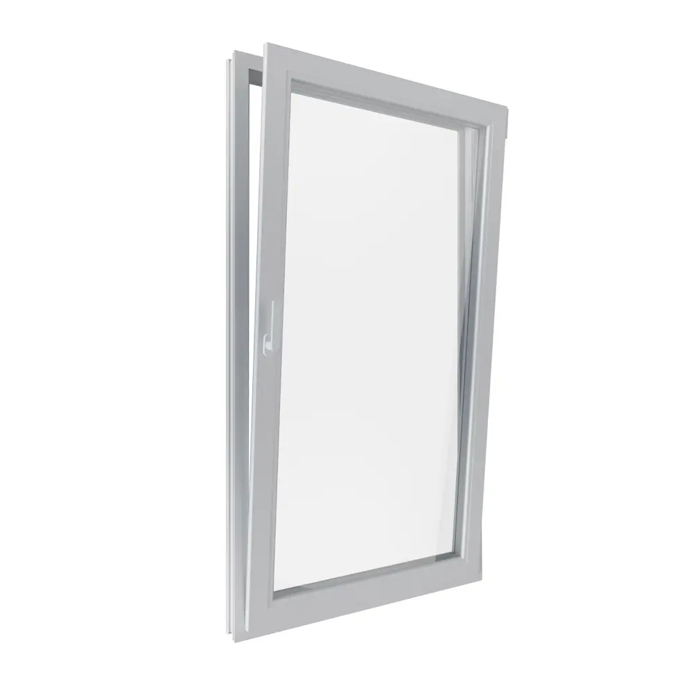 Пластиковое окно ПВХ Melke Lite'70 одностворчатое правое поворотно-откидное 1420x650 мм (ВхШ) двухкамерный стеклопакет белый в Чебоксарах — изображение 4