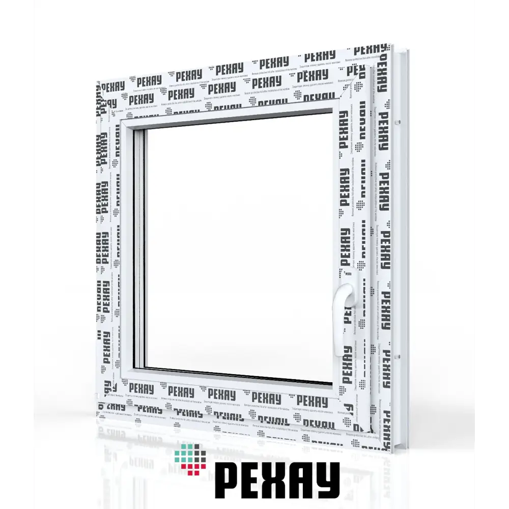 Окно ПВХ ТРИ ОКНА 114 одностворчатое 60x85см правое двухкамерный стеклопакет го 114 в Чебоксарах — изображение 2