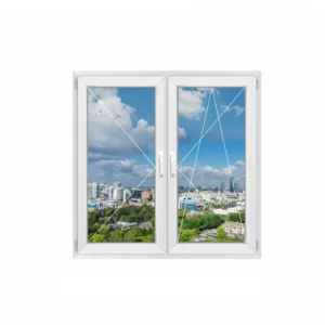 Окно ПВХ Rehau_Grazio_Размер1000*1700 двухстворчатое 170х100см внутренний двухкамерный Чебоксарах