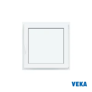 Окно пластиковое ПВХ Veka WHS 1300x1200мм (ВхШ) двухстворчатое поворотно-откидное левое/глухое правое двухкамерный стеклопакет цвет белый в Чебоксарах
