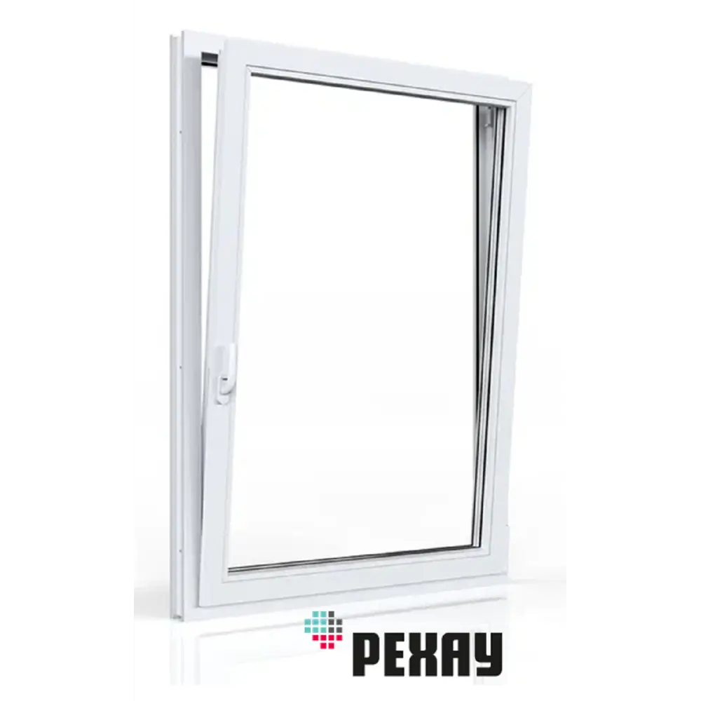 Пластиковое окно ПВХ Рехау Blitz 900x500мм одностворчатое поворотно-откидное правый белый в Чебоксарах — изображение 6