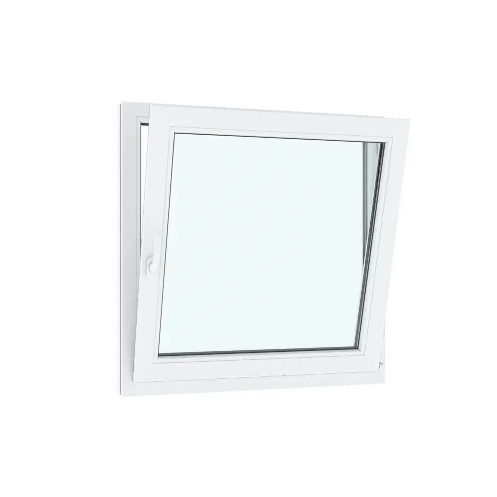Пластиковое Окно ПВХ VEKA WHS 60 двухстворчатое ширина 120 х высота 100 см правое глухое левое поворотно откидное с ручкой однокамерный стеклопакет в Чебоксарах — изображение 4