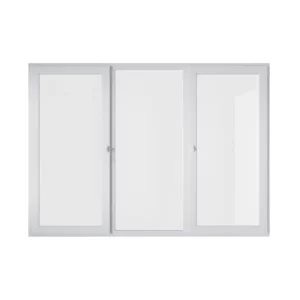 Пластиковое окно Melke Smart Ultra65 трехстворчатое левое поворотное/среднее глухое/правое поворотно-откидное 1420x1850 (ВхШ) двухкамерный стеклопакет в Чебоксарах