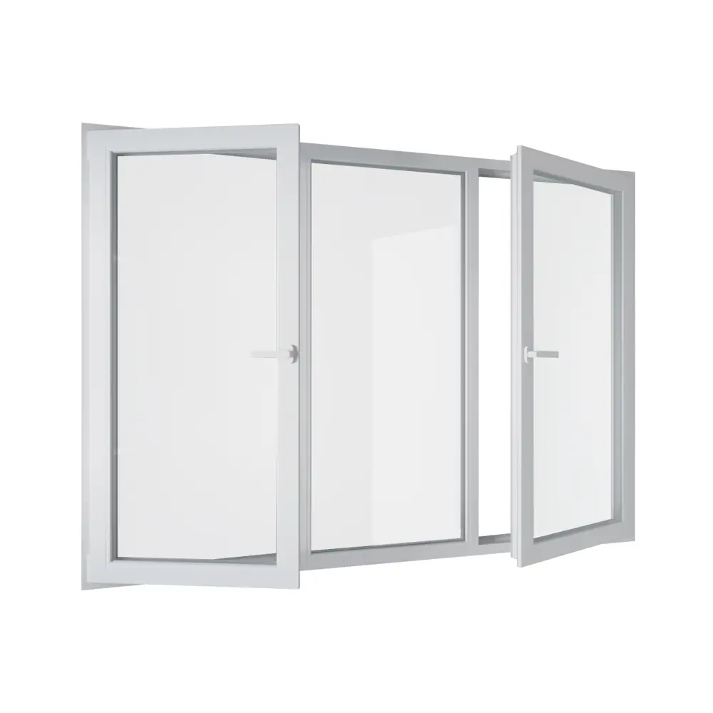 Пластиковое окно Melke Smart Ultra65 трехстворчатое левое поворотное/среднее глухое/правое поворотно-откидное 1420x1850 (ВхШ) двухкамерный стеклопакет в Чебоксарах — изображение 3