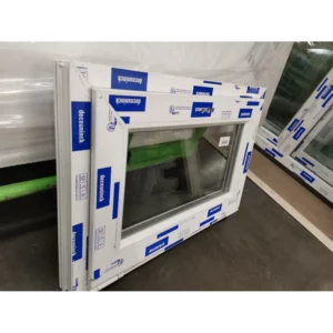 Пластиковое окно ПВХ Brusbox Aero одностворчатое 600x1100мм (ВхШ) однокамерный стеклопакет белый Чебоксарах
