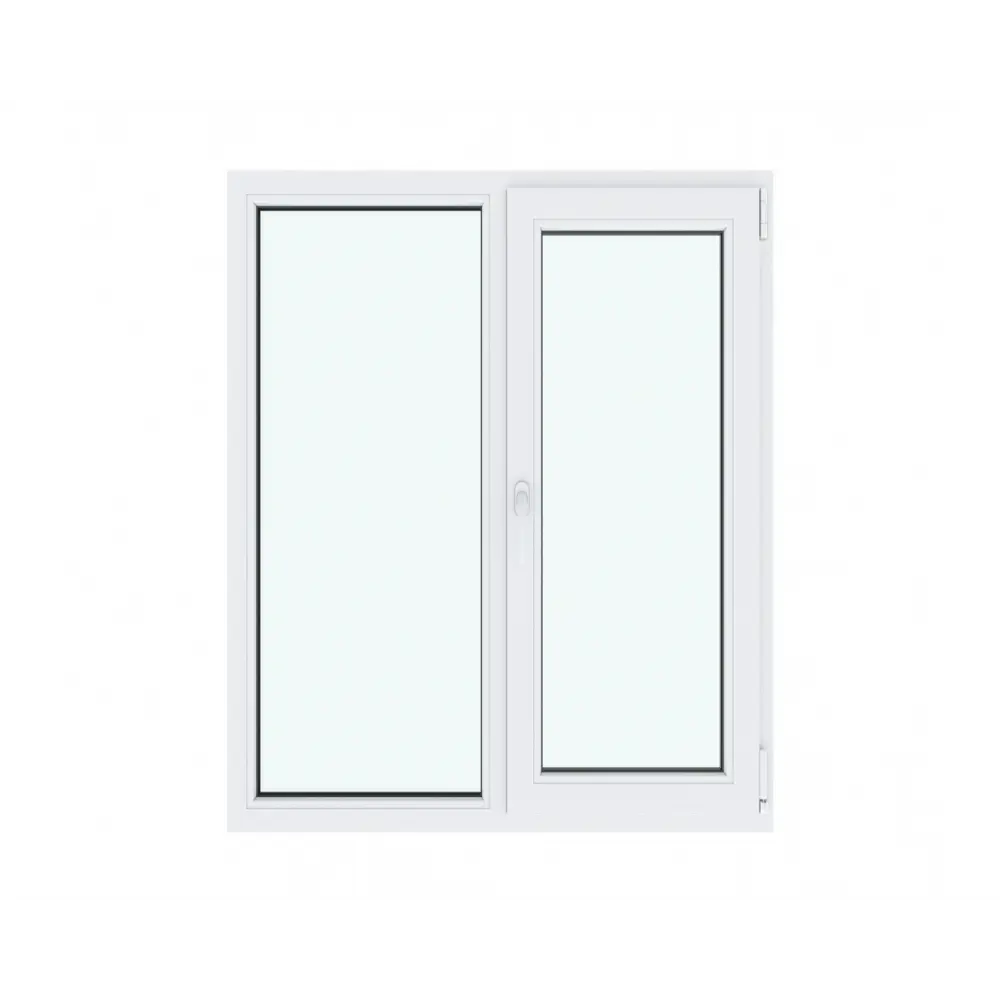 Пластиковое окно ПВХ VEKA одностворчатое 1270x1200 мм (ВхШ) однокамерный стеклопакет белый (с двух сторон) в Чебоксарах — изображение 8
