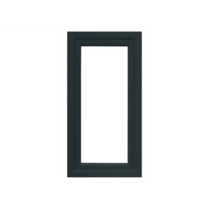 Пластиковое окно ПВХ VEKA одностворчатое 130x80 мм (ВxШ) однокамерный стеклопакет цвет белый/серый антрацит Чебоксарах