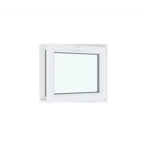 Окно-фрамуга ПВХ поворотно-откидное 60х70см Wintech Isotech 530 однокамерный стеклопакет Золотистый дуб в Чебоксарах