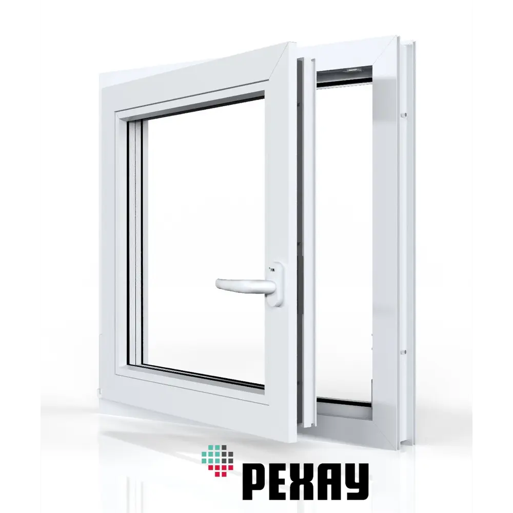 Пластиковое окно + моск сетка Рехау Grazio профиль 70мм 600x600мм одностворчатое пово-отк левое в Чебоксарах — изображение 5