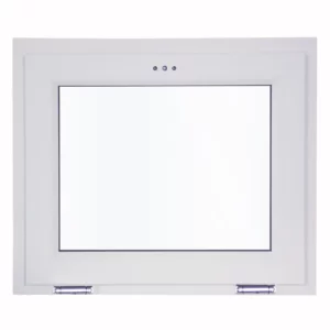 Пластиковое окно ПВХ Brusbox Aero фрамуга 670x870 мм (ВхШ) однокамерный стеклопакет белый (с двух сторон) в Чебоксарах