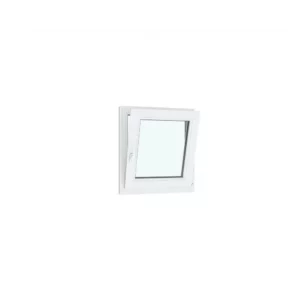 Окно ПВХ одностворчатое VEKA WHS 72 ширина 90 х высота 100 см поворотно-откидное с ручкой Rhapsody энергосберегающий двухкамерный стеклопакет на Чебоксарах
