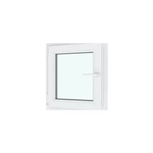 Окно ПВХ одностворчатое поворотно-откидное правое 65х60см Wintech Isotech 530 однокамерный стеклопакет Золотистый дуб Чебоксары в Чебоксарах