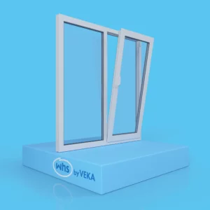 Окно ПВХ WHS одностворчатое 600x800 мм (ВхШ) двухкамерный стеклопакет белый (с двух сторон) в Чебоксарах
