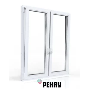 Пластиковое окно ПВХ Рехау Blitz трехстворчатое 1000x2000мм глухое/поворотно-откидное левое/глухое двухкамерный стеклопакет белый в Чебоксарах