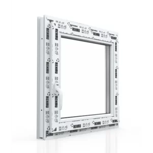 Пластиковое окно ПВХ 70 Рехау Grazio 900x900мм (ВхШ) одностворчатое правое двухкамерное белое + москитная сетка в Чебоксарах (в Юго-Западном районе)