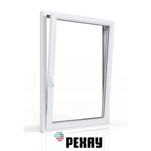 Пластиковое окно ПВХ VEKA 550x900мм (ВхШ) фрамуга двухкамерный стеклопакет белый (с двух сторон) в Чебоксарах