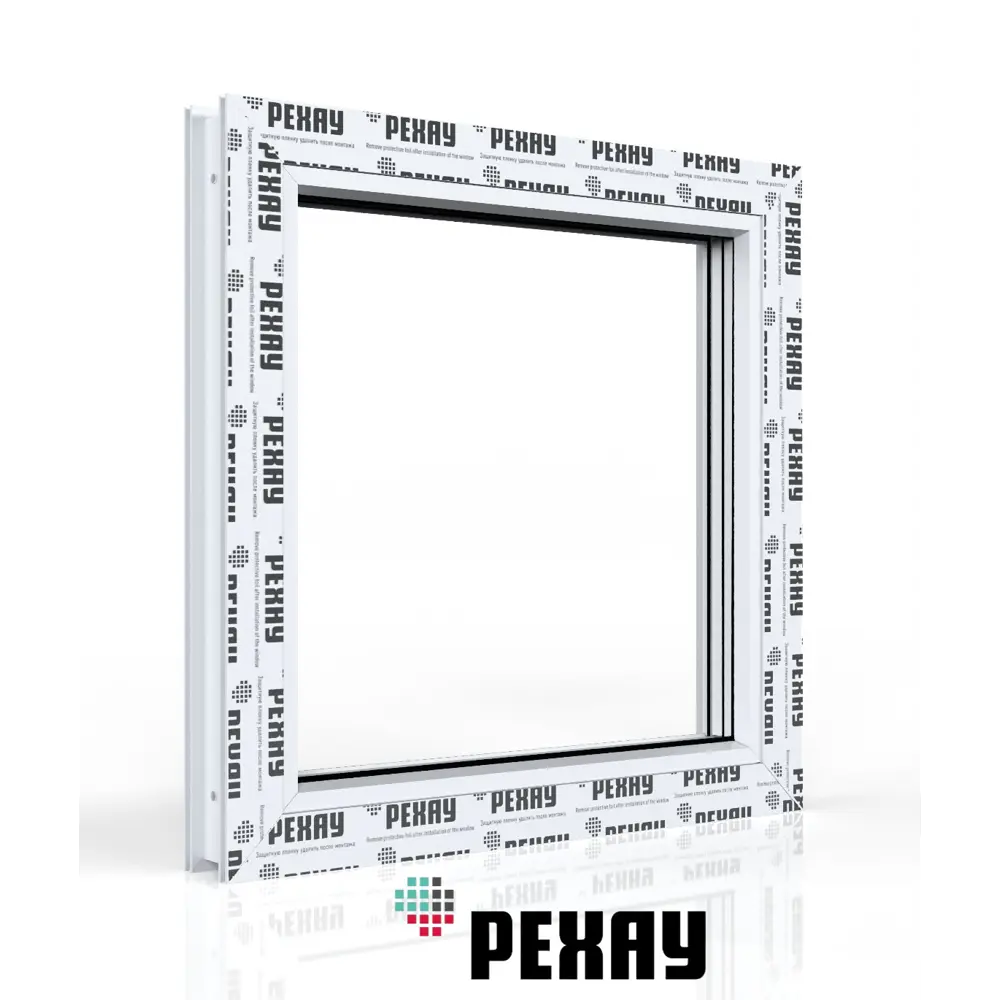 Пластиковое окно ПВХ Рехау Grazio 700x700мм (ВхШ) одностворчатое глухое двухкамерный стеклопакет белый в Чебоксарах