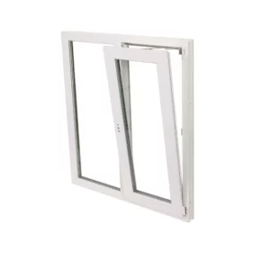 Пластиковое окно ПВХ ТРИ ОКНА двустворчатое поворотно-откидное правое 800x1200мм (ВхШ) двухкамерный стеклопакет в Чебоксарах