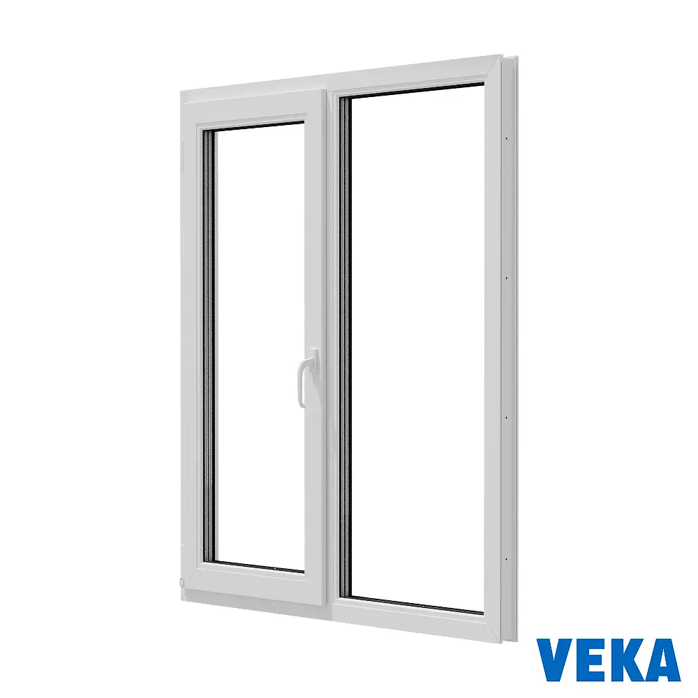 Окно пластиковое ПВХ Veka WHS 1200x1000мм (ВхШ) двухстворчатое поворотно-откидное левое/глухое правое двухкамерный стеклопакет цвет белый в Чебоксарах — изображение 6