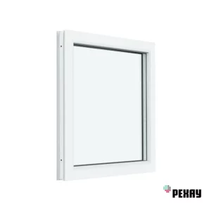 Пластиковое окно ПВХ Рехау Blitz 1200x800мм одностворчатое поворотно-откидное левое однокамерный стеклопакет белый в Чебоксарах