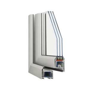 Пластиковое окно ПВХ Veka одностворчатое правое 1160x800мм (ВхШ) двухкамерный стеклопакет в Чебоксарах