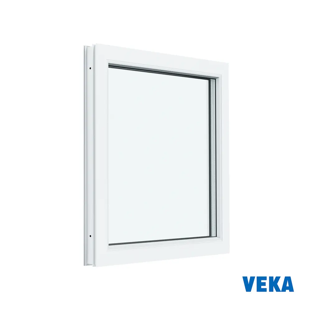 Пластиковое окно ПВХ Veka WHS глухое 900x900мм двухкамерный стеклопакет цвет белый Чебоксарах — изображение 4