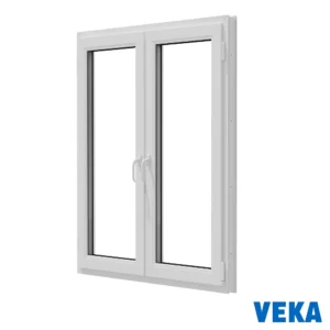 Окно пластиковое ПВХ Veka WHS 1200x1000мм (ВхШ) двухстворчатое поворотное левое/поворотно-откидное правое однокамерный стеклопакет цвет белый в Чебоксарах