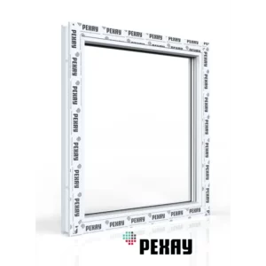 Пластиковое окно ПВХ Рехау Blitz 800x800мм глухое белый Чебоксарах