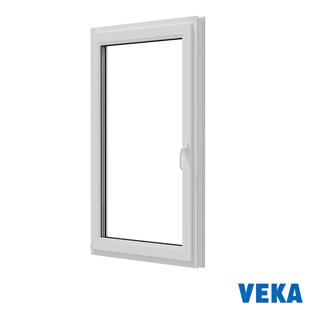 Пластиковое окно ПВХ Veka 700x500мм (ВхШ) одностворчатое левое двухкамерный стеклопакет белый Чебоксарах — изображение 4