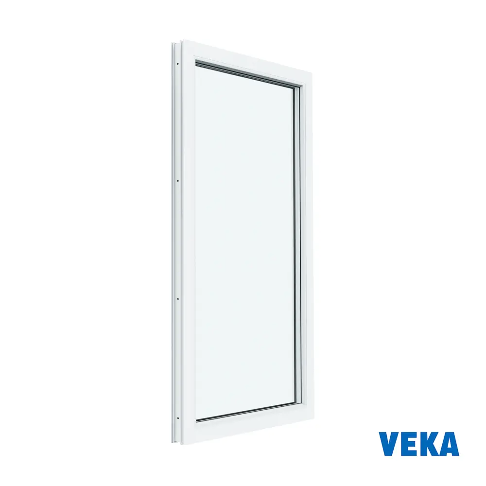 Пластиковое окно ПВХ Veka WHS глухое 1160x800мм однокамерный стеклопакет цвет белый в Чебоксарах — изображение 4