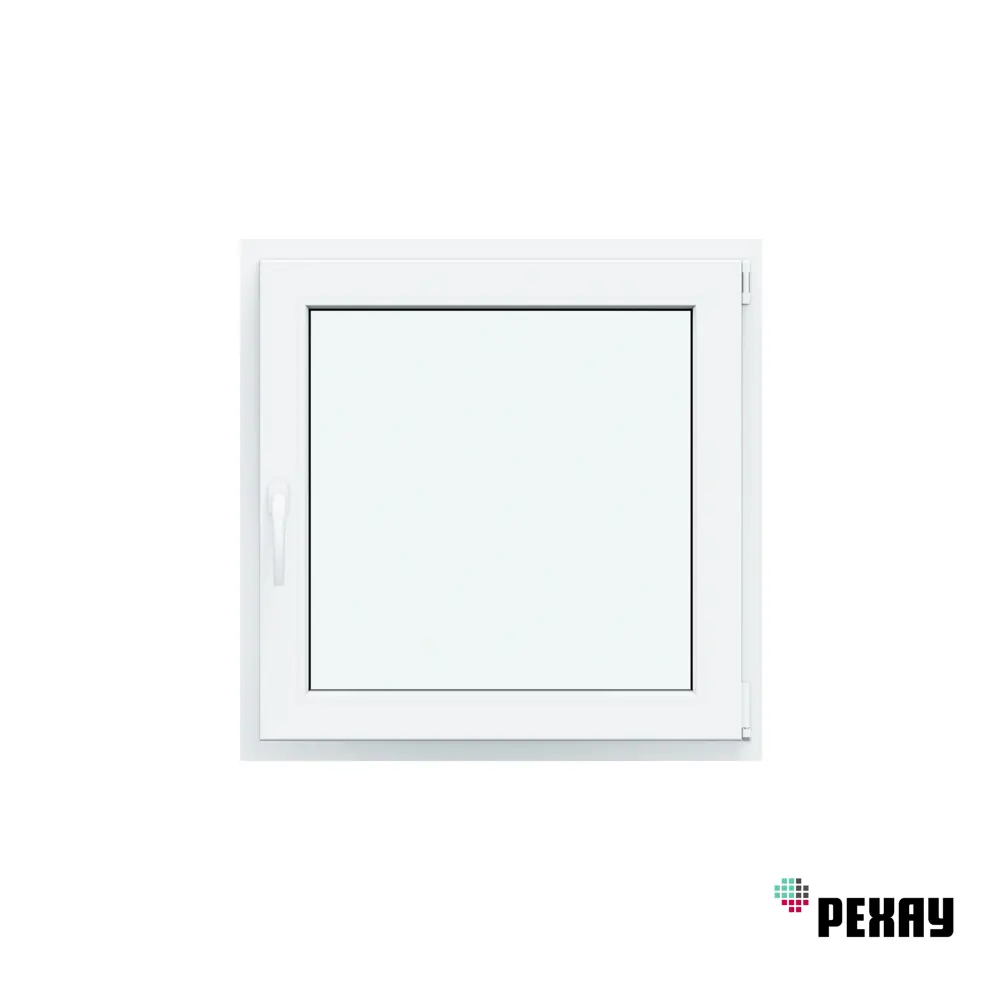 Пластиковое окно ПВХ Рехау Blitz одностворчатое поворотно-откидное 1000x1000мм однокамерный стеклопакет цвет белый в Чебоксарах — изображение 3