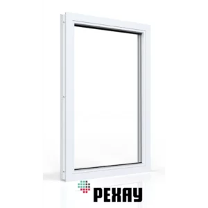 Пластиковое окно ПВХ Рехау Blitz 1000x500мм (ВхШ) глухое двухкамерный стеклопакет белое в Чебоксарах