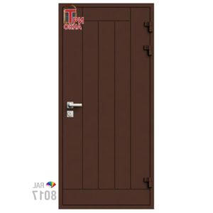 Морозостойкая входная утепленная дверь из дерева для коттеджа Grand Wood G21 227x86см правый цвет белый RAL 9003 в Чебоксарах