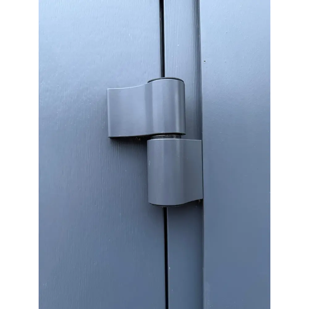 Морозостойкая входная утепленная дверь из дерева для коттеджа Elite Timber E35 207x96см правый цвет серый RAL7024 в Чебоксарах — изображение 5