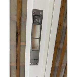 Морозостойкая входная утепленная дверь из дерева для коттеджа Solid Wood S7 207x86см правый цвет серый RAL 7024 в Чебоксарах