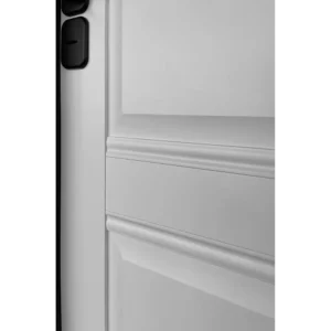 Морозостойкая входная утепленная дверь из дерева для коттеджа Solid Wood S6 207x96см правый цвет белый RAL 9003 в Чебоксарах