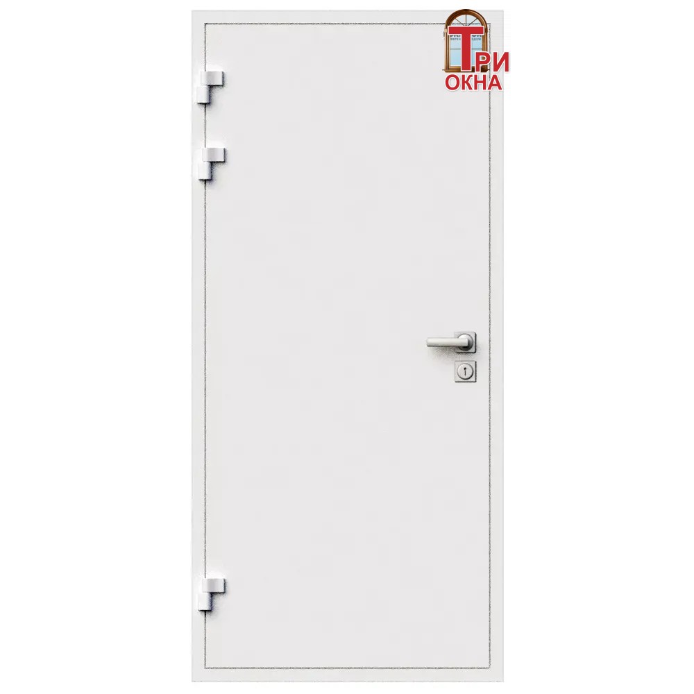 Морозостойкая входная утепленная дверь из дерева для коттеджа Termo Light T1 227x96см левый цвет белый RAL 9003 в Чебоксарах — изображение 8