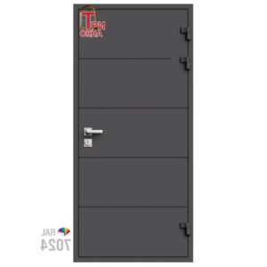 Морозостойкая входная утепленная дверь из дерева для коттеджа Solid Wood S4 227x96см правый цвет белый RAL 9003 в Чебоксарах