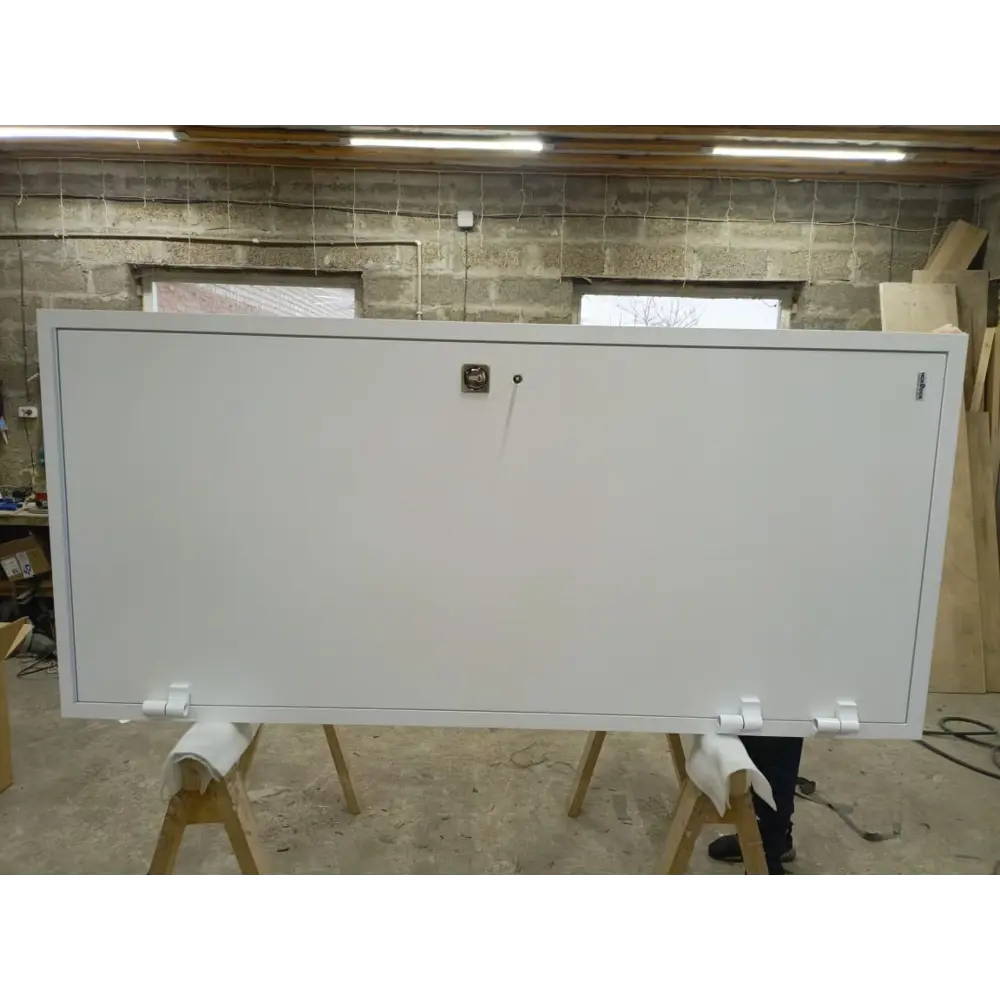 Морозостойкая входная утепленная дверь из дерева для коттеджа Termo Light T1 227x96см правый цвет белый RAL 9003 в Чебоксарах — изображение 2