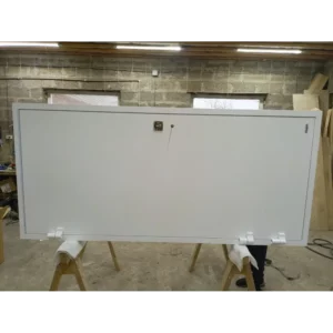 Морозостойкая входная утепленная дверь из дерева для коттеджа Grand Wood G41 207x86см правый цвет коричневый RAL 8017 в Чебоксарах