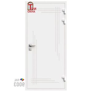 Морозостойкая входная утепленная дверь из дерева для коттеджа Solid Wood S4 227x86см правый цвет коричневый RAL 8017 в Чебоксарах