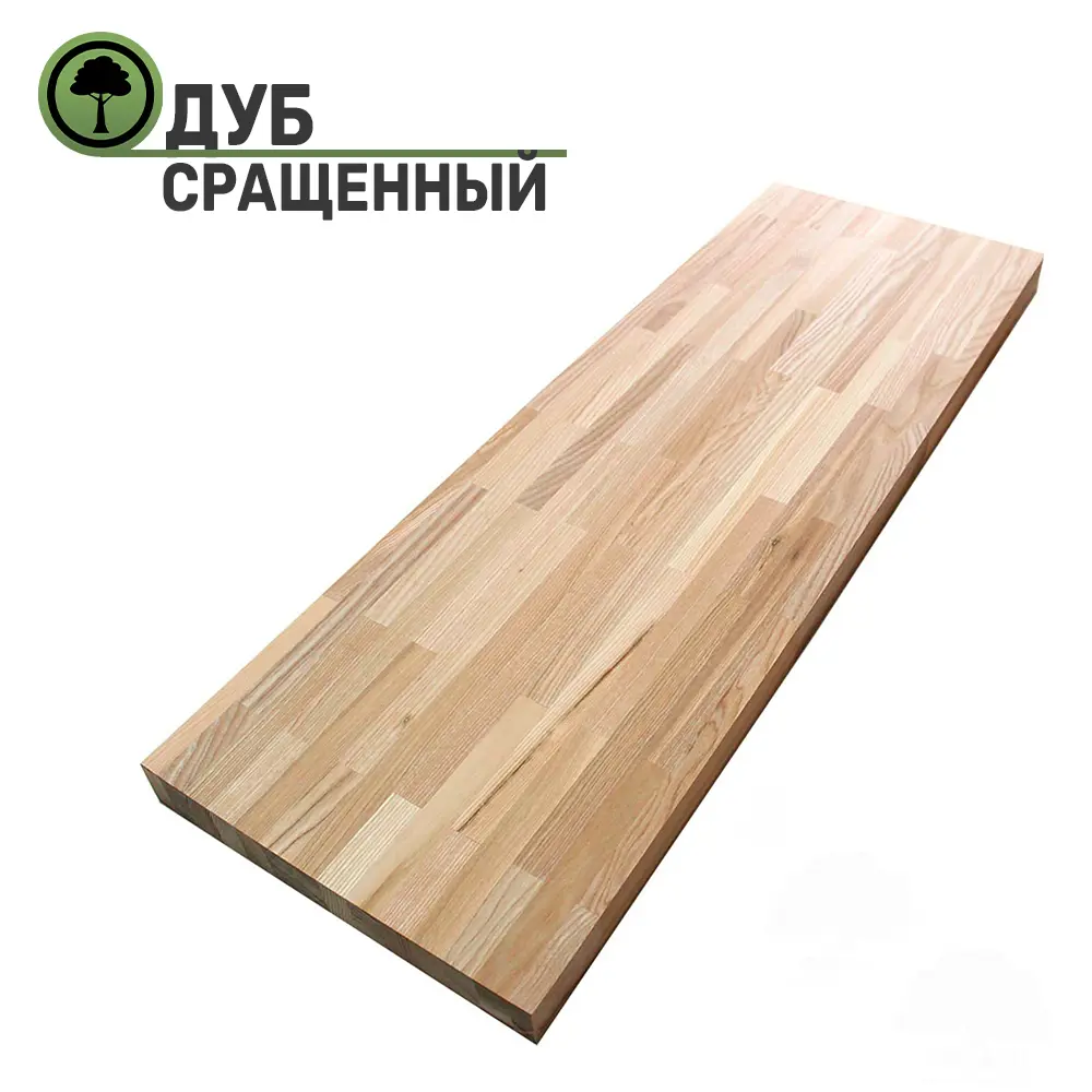 Подоконник из дерева Три окна 1100x400x20мм дуб сращенный в Чебоксарах — изображение 2