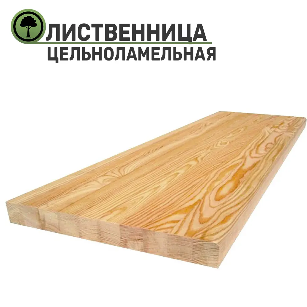 Подоконник из дерева Три окна 2200x300x40мм лиственница цельноламельный в Чебоксарах — изображение 2