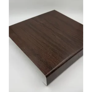 Подоконник пластиковый Moeller с заглушкой 1500x300мм серый clean-touch в Чебоксарах